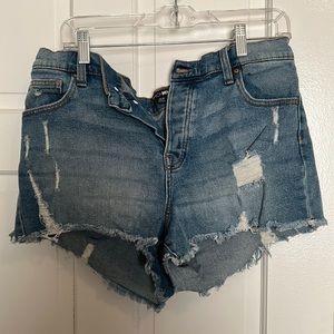 Women’s Ripped Denim Shorts